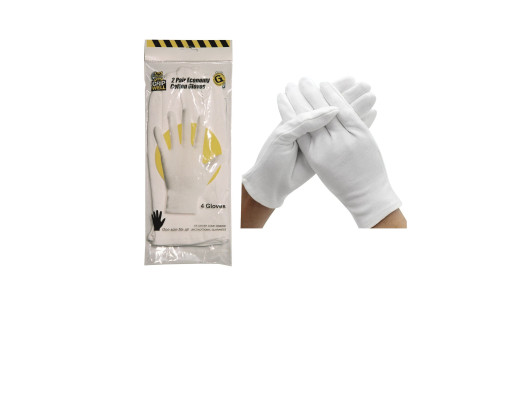 Economy Cotton Gloves (2 Pairs)