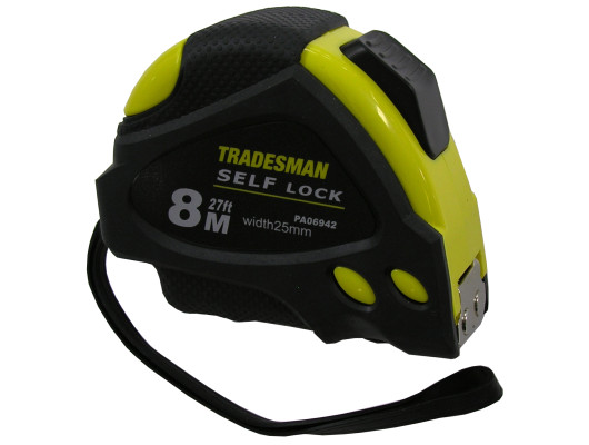 8m / 27ft x 25mm Auto Lock, Tape measure