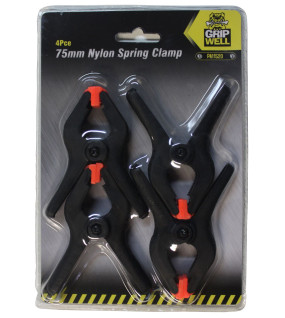 4Pc 75mm Nylon Spring Clamp