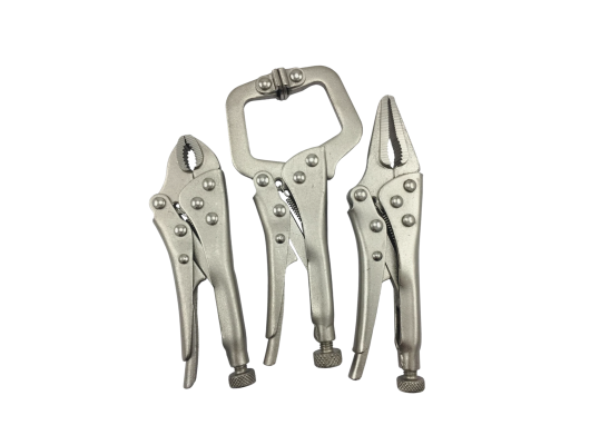 Mini locking plier set of 3 pcs