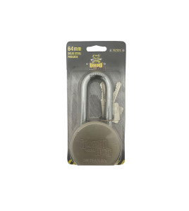 63mm long shank Industrial Steel Padlock