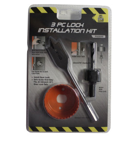 3pc Hole saw Lock installation kit