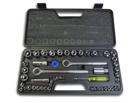 52pc Socket Set (1/4", 3/8", & 1/2" Drive)