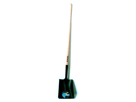 Square Shovel Long Timber Handle