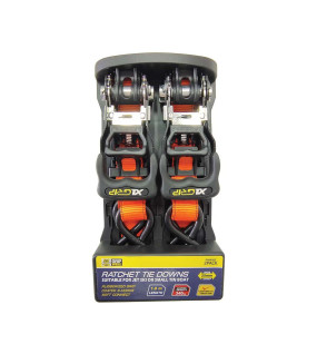 2pc Ratchet Tie Down 25mm x 1.8m (340kg LC)