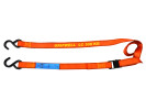 Cambuckle Tie Down 25mm x 1.8m (300kg LC) with S-Hooks