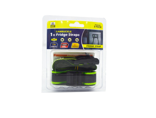 2pc Fridge Strap Cambuckle 25mm x 1m (300kg LC)