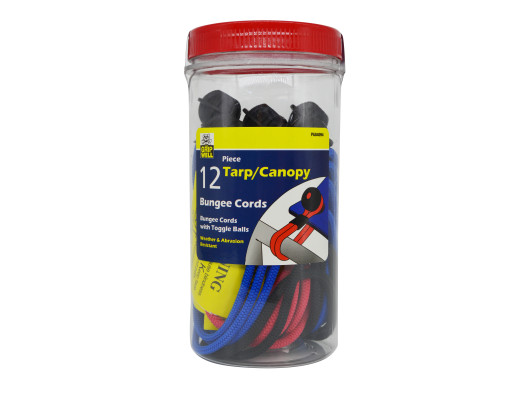 12pc Tarp/Canopy bungee cords mix size